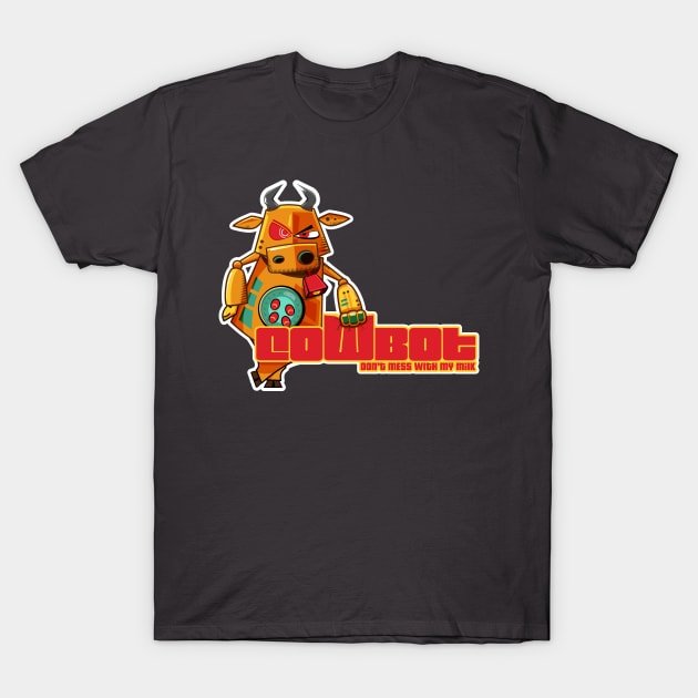 CowBot T-Shirt by Rabassa